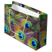 Peacock Feathers 5 Groot Cadeauzakje (Voorkant Gekanteld)