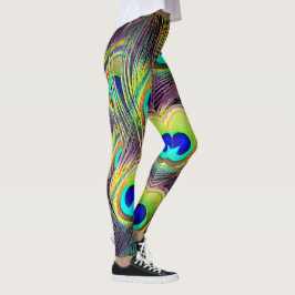Peacock Feathers 5 Leggings