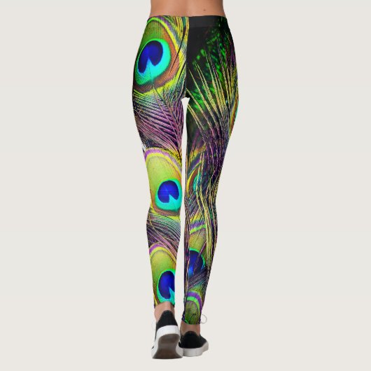 Peacock Feathers 5 Leggings (Achterkant)