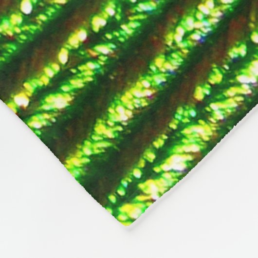 Peacock Feathers 6A-6B Opties Fleece Deken (Hoek)