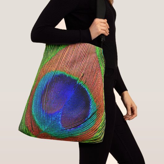 Peacock Feathers 6A-B Crossbody Tas (Dichtbij)