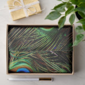 Peacock Feathers Achtergronddocumentpapier Tissuepapier (Geschenk)