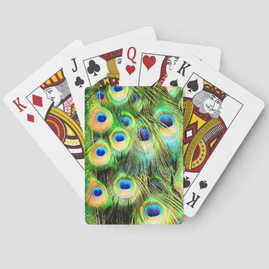 Peacock Feathers-afspeelkaarten Speelkaarten (Achterkant)