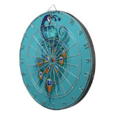 Peacock Feathers Art Dartbord (Voorkant Rechts)