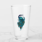 Peacock Feathers Art Glas (Voorkant)