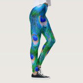 Peacock Feathers Art Leggings (Rechts)