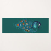 Peacock Feathers Art Yogamat (Voorkant (horizontaal))
