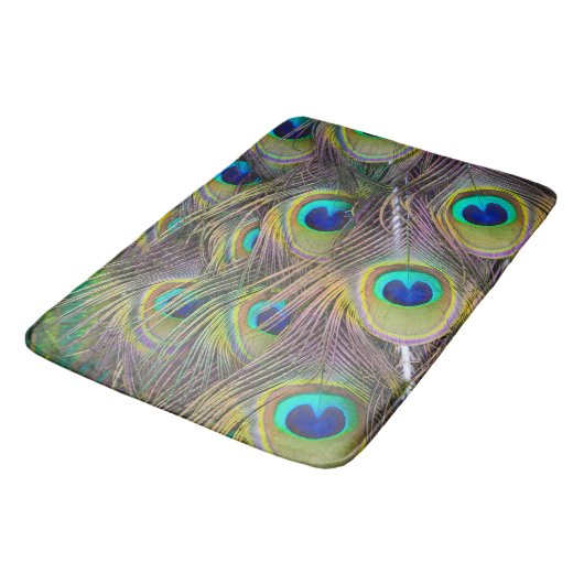 Peacock Feathers Bedroom Rug Mat Home Decor (Gekanteld)