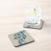 Peacock Feathers Bier Onderzetter (Rechterzijde)