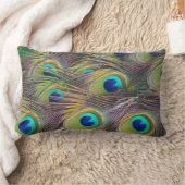 Peacock Feathers Bird Decorative Sierkussen Kussen (Deken)