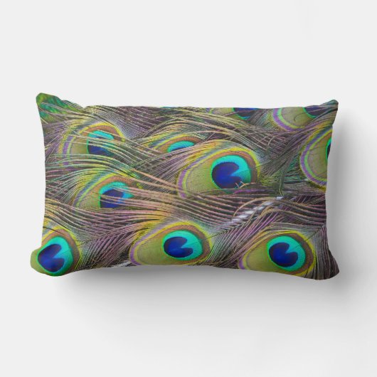 Peacock Feathers Bird Decorative Sierkussen Kussen (Voorkant)