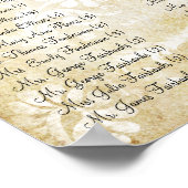 Peacock Feathers Birdcage Musical Notes Poster (Hoek)