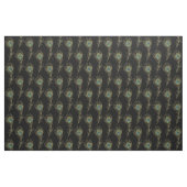 Peacock Feathers Black Stof (Fat Quarter)
