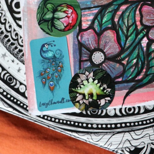 Peacock Feathers Blauwgroen Peacocks Etiket