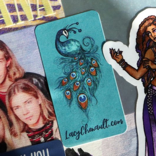 Peacock Feathers Blauwgroen Peacocks Etiket