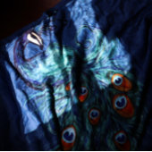 Peacock Feathers Blauwgroen Peacocks Fleece Deken