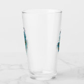 Peacock Feathers Blauwgroen Peacocks Glas (Rechts)