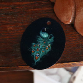 Peacock Feathers Blauwgroen Peacocks Metalen Ornament