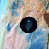 Peacock Feathers Blauwgroen Peacocks Ronde Sticker