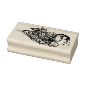 Peacock Feathers Blauwgroen Peacocks Rubberstempel (Stempel)