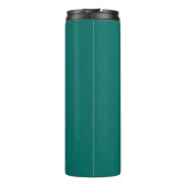 Peacock Feathers Blauwgroen Peacocks Thermosbeker (Achterkant)