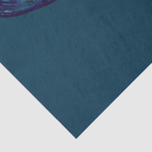 Peacock Feathers Blauwgroen Peacocks Tissuepapier (Detail)