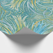 Peacock Feathers Blue Cadeaupapier (Hoek)