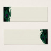 Peacock Feathers Border Mini Visitekaartjes (Voorkant /achterkant)