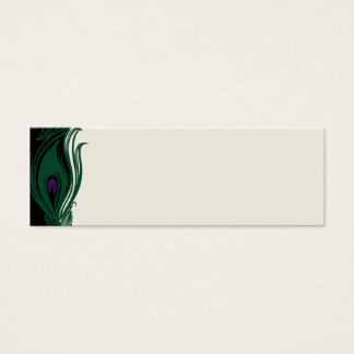 Peacock Feathers Border Mini Visitekaartjes