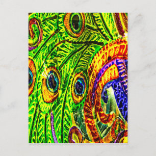 Peacock Feathers Briefkaart