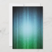 Peacock Feathers Bruids Douche Uitnodiging (Achterkant)