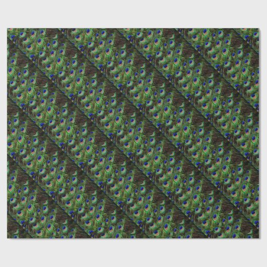Peacock Feathers Cadeaupapier (Vlak)