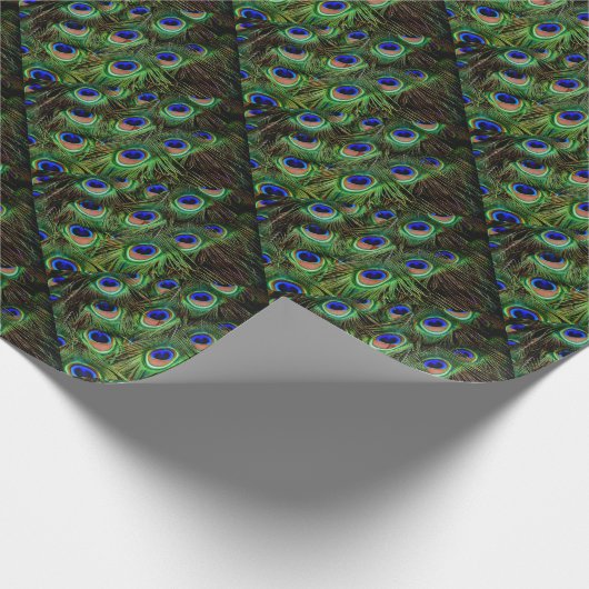 Peacock Feathers Cadeaupapier (Hoek)