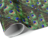 Peacock Feathers Cadeaupapier (Rol Hoek)
