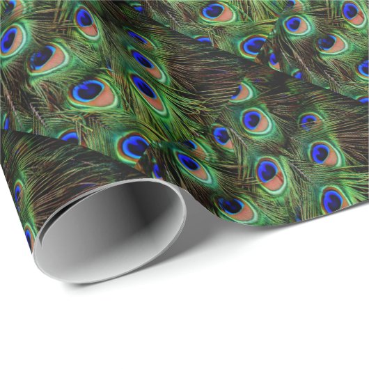 Peacock Feathers Cadeaupapier (Rol Hoek)