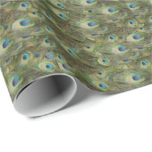Peacock Feathers Cadeaupapier (Rol Hoek)