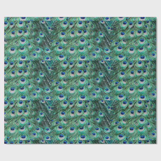 Peacock Feathers Cadeaupapier (Vlak)