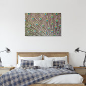 Peacock Feathers Canvas Afdruk (Insitu (Slaapkamer))