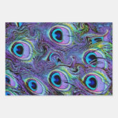 Peacock Feathers Collectie Inpakpapier Vel (Voorkant 2)