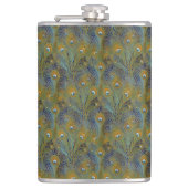 Peacock Feathers Coördinaten Heupfles (Voorkant)