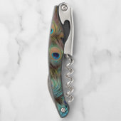 Peacock Feathers Corkschroef Kurkentrekker (Achterkant)