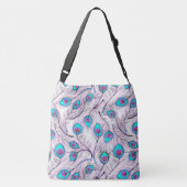 Peacock Feathers Crossbody Tas (Achterkant)