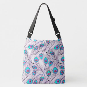 Peacock Feathers Crossbody Tas