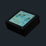 Peacock Feathers Damask Wedding Jubileum Cadeaudoosje<br><div class="desc">Wedding Black Lacquer Keepomwille Custom Designer Specialized Jewelry Box of Memory Box Elegant Unique Wedding Jubileum kerstcadeaus of Valentijnsdag cadeaus</div>