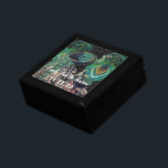 Peacock Feathers Damask Wedding Jubileum Cadeaudoosje<br><div class="desc">Wedding Black Lacquer Keepomwille Custom Designer Specialized Jewelry Box of Memory Box Elegant Unique Wedding Jubileum kerstcadeaus of Valentijnsdag cadeaus</div>