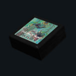 Peacock Feathers Damask Wedding Jubileum Cadeaudoosje<br><div class="desc">Wedding Black Lacquer Keepomwille Custom Designer Specialized Jewelry Box of Memory Box Elegant Unique Wedding Jubileum kerstcadeaus of Valentijnsdag cadeaus</div>