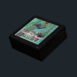 Peacock Feathers Damask Wedding Jubileum Cadeaudoosje<br><div class="desc">Wedding Black Lacquer Keepomwille Custom Designer Specialized Jewelry Box of Memory Box Elegant Unique Wedding Jubileum kerstcadeaus of Valentijnsdag cadeaus</div>