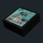 Peacock Feathers Damask Wedding Jubileum Cadeaudoosje<br><div class="desc">Wedding Black Lacquer Keepomwille Custom Designer Specialized Jewelry Box of Memory Box Elegant Unique Wedding Jubileum kerstcadeaus of Valentijnsdag cadeaus</div>