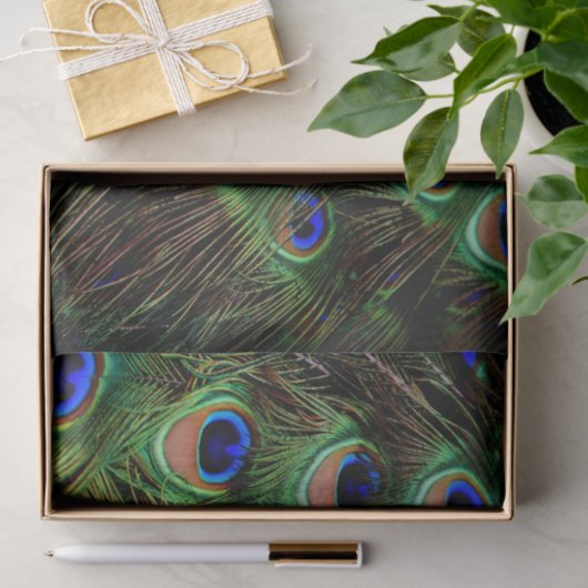 Peacock Feathers-debetpapier Tissuepapier (Geschenk)