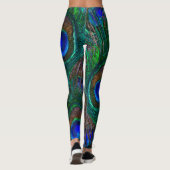 Peacock Feathers Decor op Leggings (Achterkant)